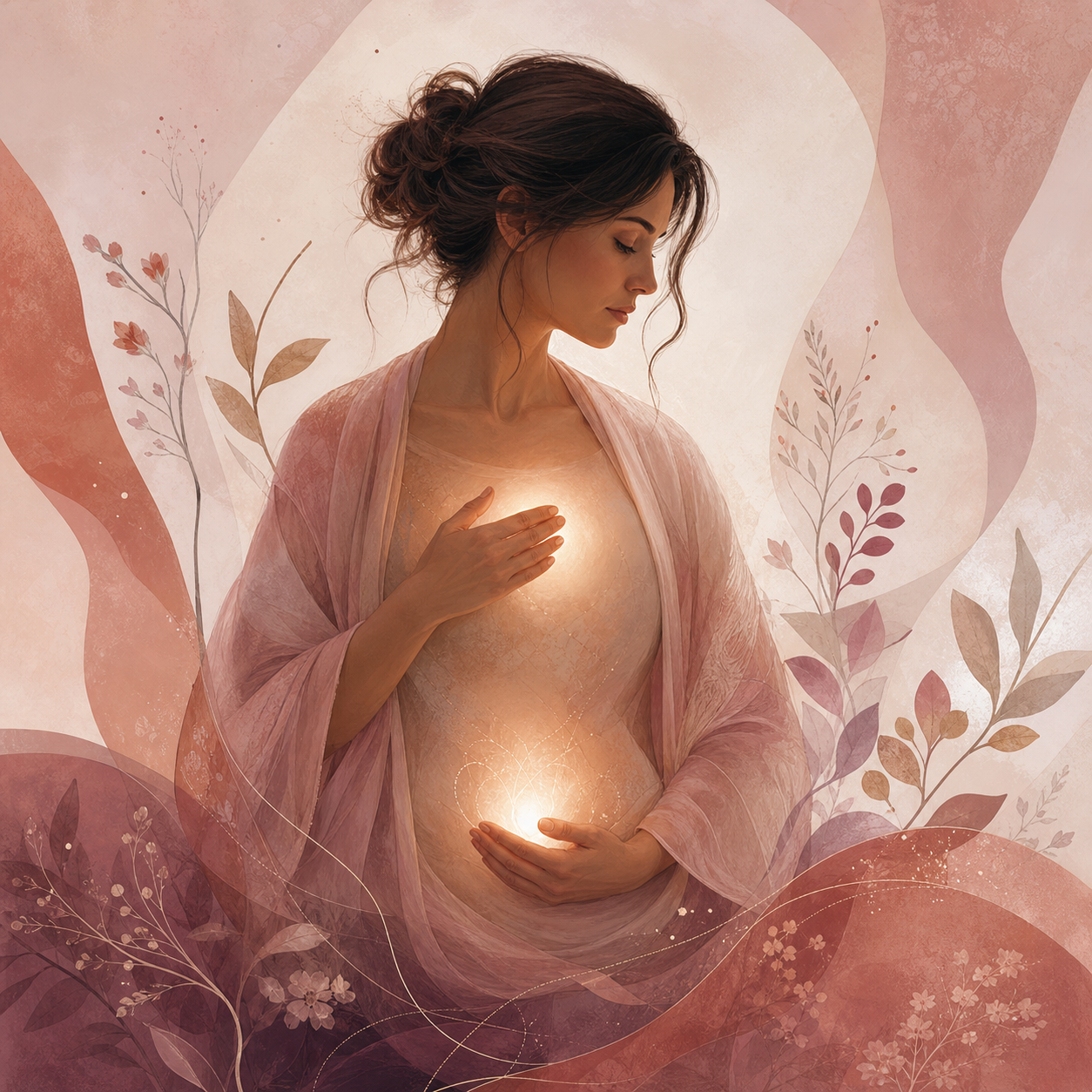 Ilustración de una mujer atravesando un proceso de duelo y sanación emocional
